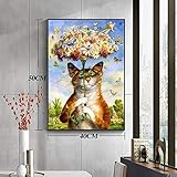 ROHSE Kreuzstich Stickerei Kits 14 Karat Katze Tier Baumwolle Faden Malerei DIY Handscheibe DMC Neujahr Wohnkultur Kreuzstich