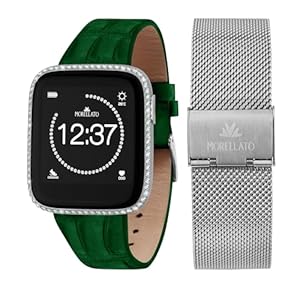 Morellato Pack spécial M-01 Crystal Light Smartwatch Femme, Numérique avec Double Bracelet – R0151167522