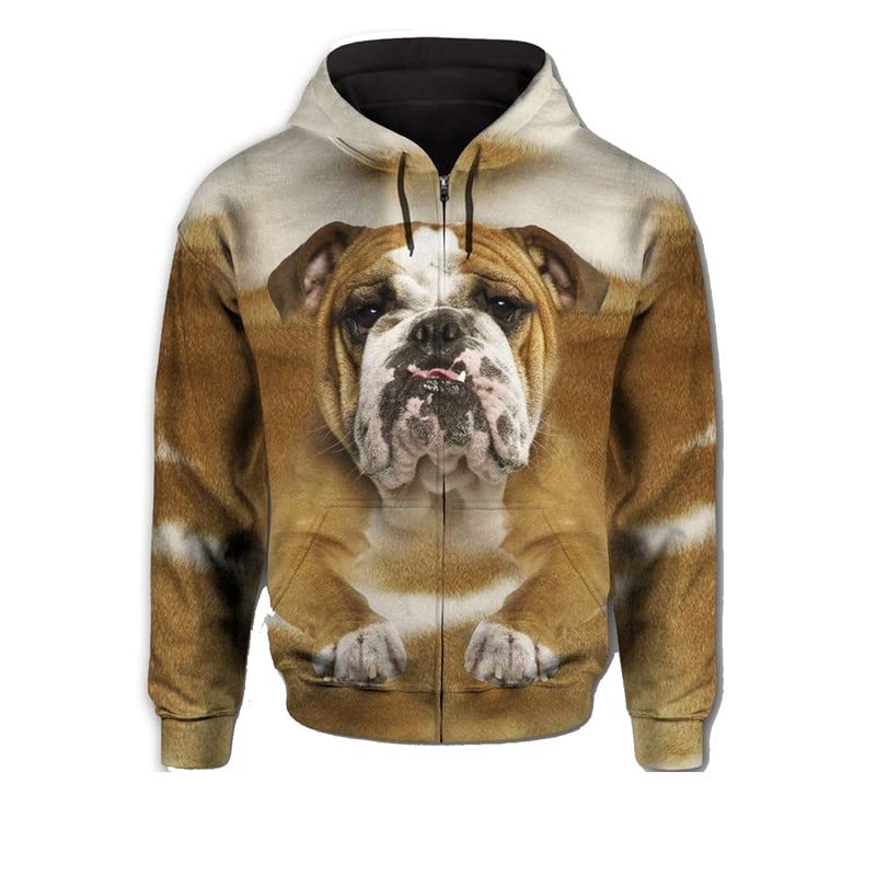 Sweat Chien Shar-Pei zippé XXXXXL pour résoudre le manque de confort des vêtements
