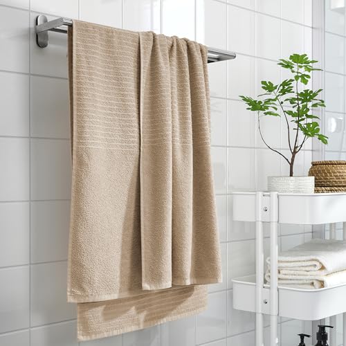 Drap de bain ProTuning VÅGSJÖN beige clair 100 x 150 cm - 5
