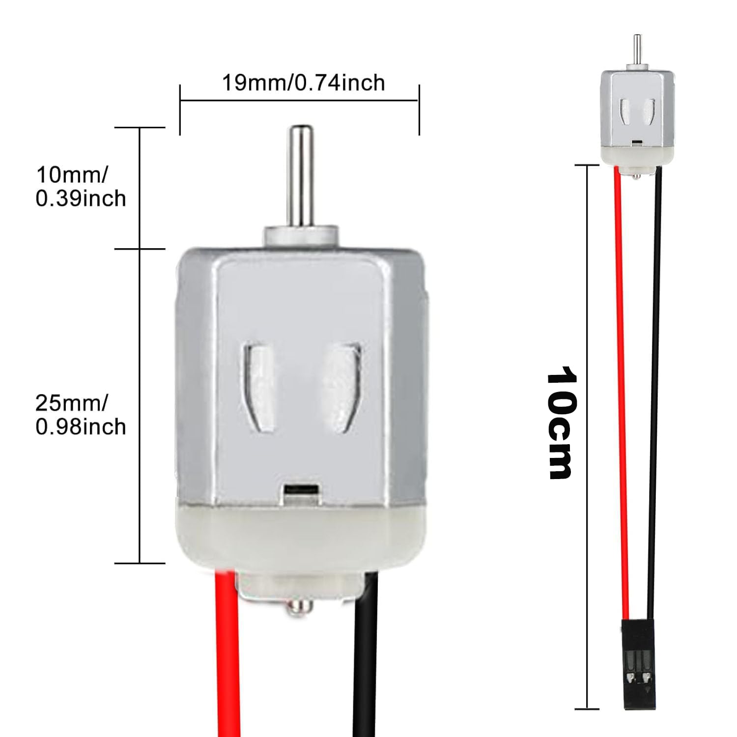 VISSQH 6 Pcs Type 130 Mini Electric Motor,1V-6V DC Mini Motor,DC motor for DIY Educational Physics Experiment - Image 2