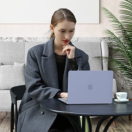 Image of MOSISO Compatible with MacBook Pro 16 inch Case 2025 2024 2023 2022 2021 M4 M3 M2 M1 A3403 A3186 A2991 A2780 A2485 Pro Max, Plastic Hard Shell&Keyboard Cover&Screen Film&Storage Bag, Lavender Gray