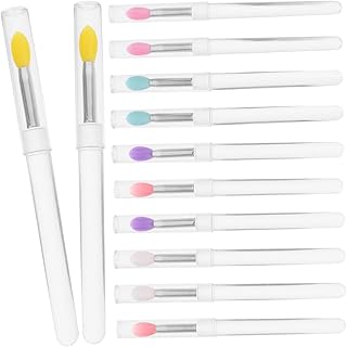 12Pcs Portable Lip Brush Applicators Multi Co...