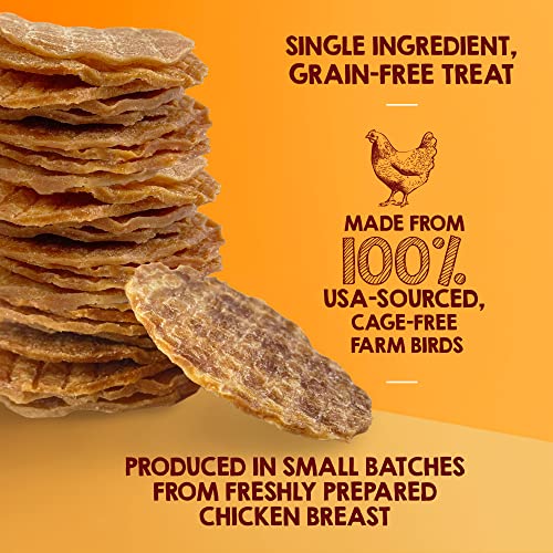 Rileys Waffles Rooster Chips for Canine  Usa Sourced Rooster Canine Treats Single Ingredient  Dehydrated Rooster Jerky for Canine Made in Usa  6 Oz  Cucciolini Doodles Rileys waffles rooster chips for canine  usa sourced rooster canine treats single ingredient  dehydrated rooster jerky for canine made in usa  6 oz   cucciolini doodles