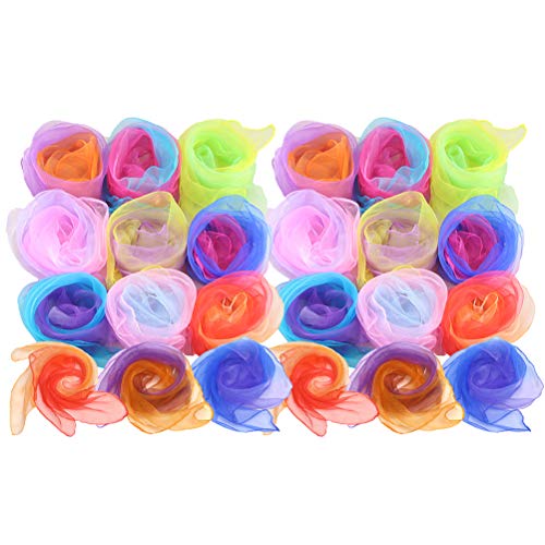 Pañuelos para malabarismo y telas de baile infantiles FRCOLOR para actividades de psicomotricidad