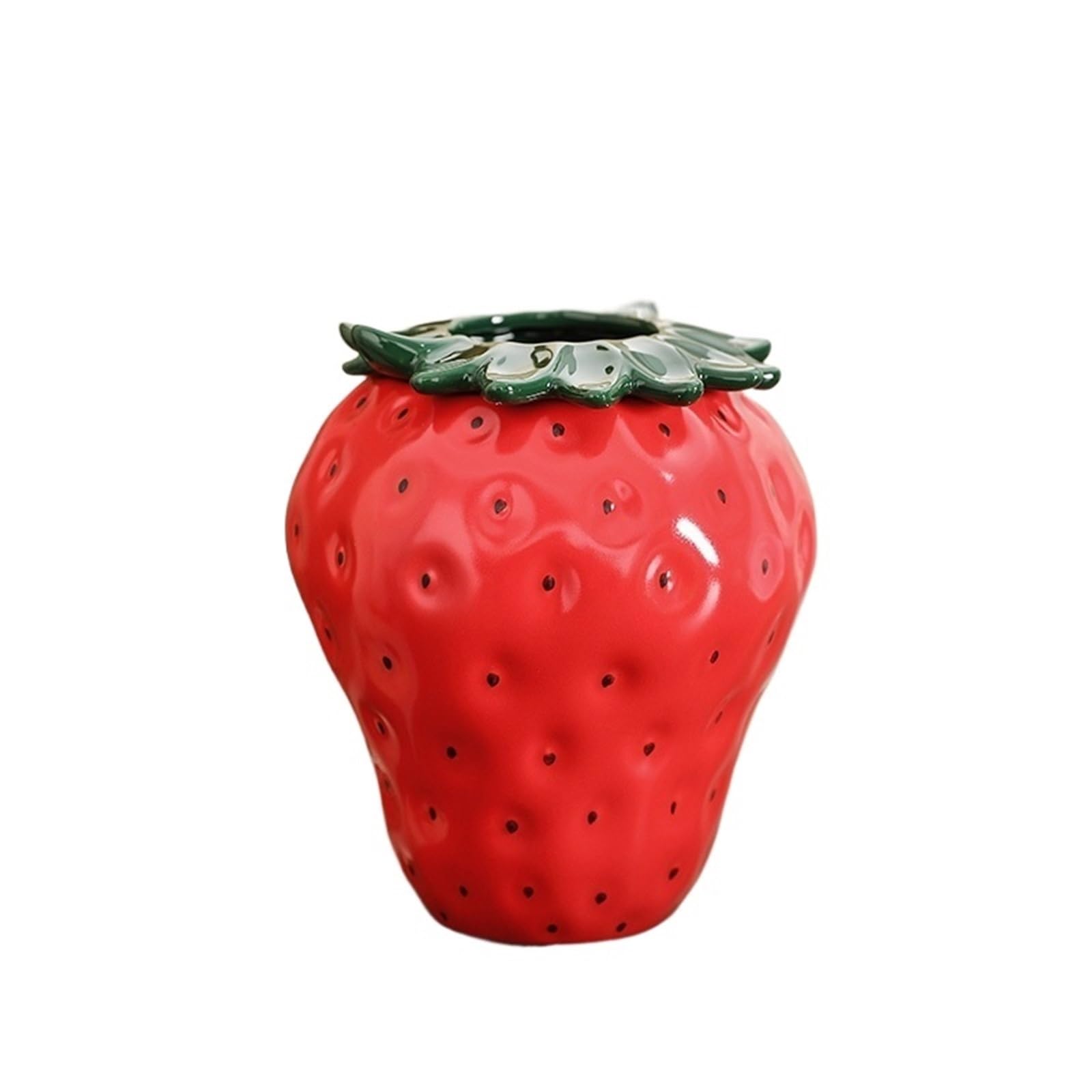 MDNIPQBAM natural Strawberry Ceramic Vase Hydroponic Nordic Modern Creative Home Dried Flower Decoration for garden(A9.8x11)
