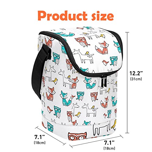 Bolsa de almuerzo reutilizable térmica para evitar comida caliente en excursiones infantiles 5
