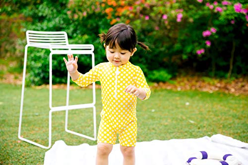 Image of VAENAIT BABY Girls One-Piece Swimsuit, UPF 50+ Long Sleeve Rash Guard, Ruffle Swimwear Infant & Toddler for 0-2 Years
