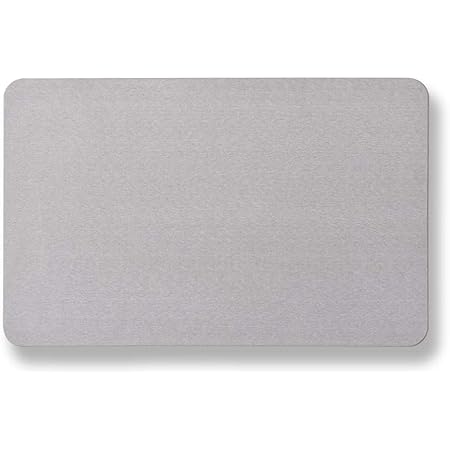 Amazon Amazonブランド Umi ウミ 珪藻土バスマット アスベスト未使用 珪藻土マット バスマット 風呂マット 足ふきマット おしゃれ 速乾 調湿 吸水 軽量モデル 薄い 丈夫 珪藻土 キッチンマット 洗濯不要 滑り止め 浴室 洗面所 結婚 新築 ギフト 60 39cm グレー