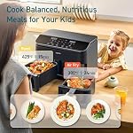 COSORI 9Qt 10-in-1 Double Air Fryer, Repas équilibrés frais pour la famille et les enfants avec des paniers doubles, Sync Cook & Terminer pour cuire, rôtir, réchauffer, griller & 130 Recettes pour la cuisine facile, lave-vaisselle en toute sécurité