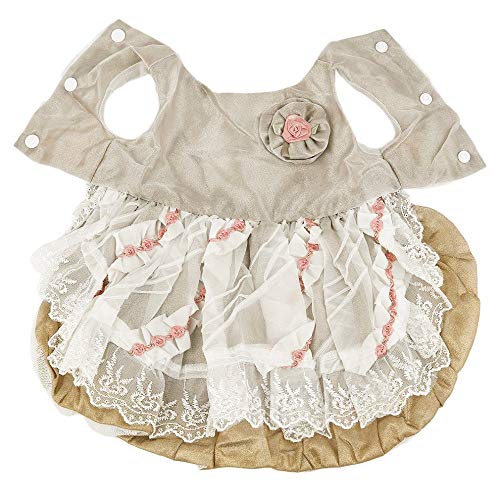 KTM Healthcare® 26 Cm : Creative Summer Style Pet Dog Dress Comfortable Flower Decoration Lace Wedding Princess Dress Pet Apparel Dog Products- S