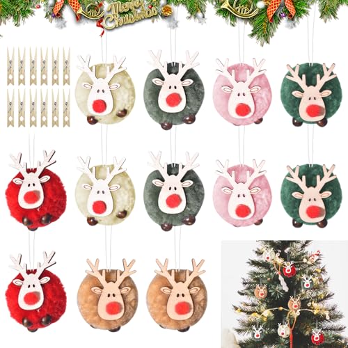 Weihnachtsbaum Anhänger, 12 Stück Christbaumschmuck,...