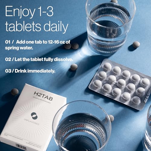 Molecular H2TAB Hydrogen Tablets with Magnesium -12 PPM Hydrogen Tablets for Drinking Water -Rich in Antioxidants, Supports Cellular Health, Recovery & Cognitive Function - Image 8
