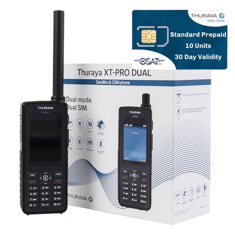 OSAT Thuraya XT-PRO dubbel satellittelefon - Standard 10 enheter