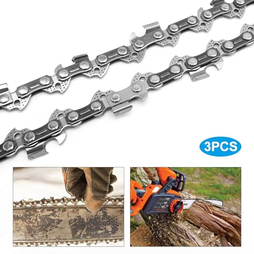 Chaîne tronçonneuse 35 cm pour couper le bois de chauffage lot de 3 chaînes