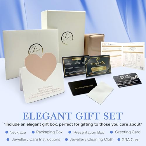 GRA-Certified 1-3 Carat Moissanite Heart Pendant Necklace for Wife or Girlfriend, Romantic Gift Necklace Perfect for Women on Anniversaries, Birthdays, and Valentine's Day4