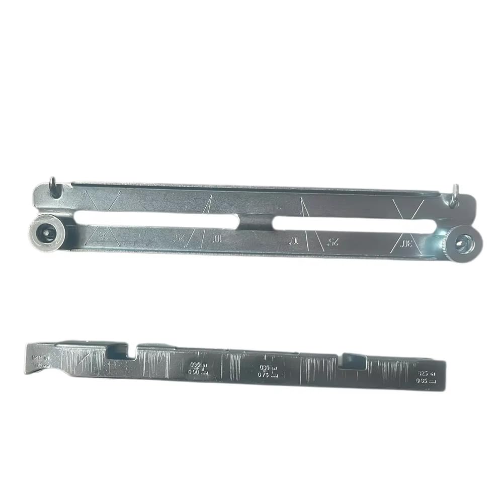 Lima universal profesional para motosierra, soporte corrector de ángulo y bloqueo automático para afilar la cadena sin esfuerzo.