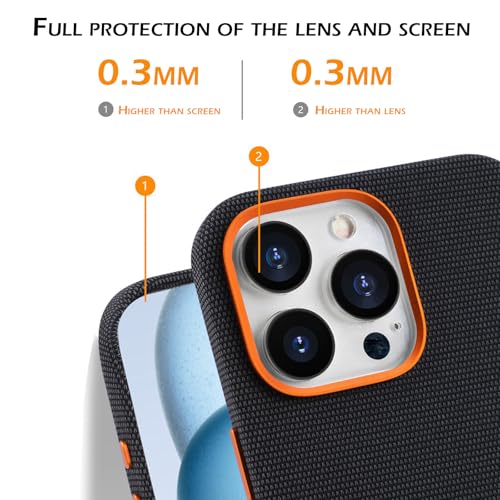 Coque Magsafe pour iPhone 16 Pro Max bicolore avec bords souples absorption des chocs