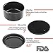 COSORI Air Fryer Accessories, Set of 6 for Most 3.7Qt and Larger Oven Cake&Pizza Pan, Skewer Rack, Nonstick, Dishwasher Safe Black