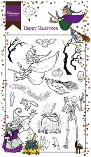 Marianne Design Clear Stamps Hetty's Happy Halloween for Spooky Stamping Crafts