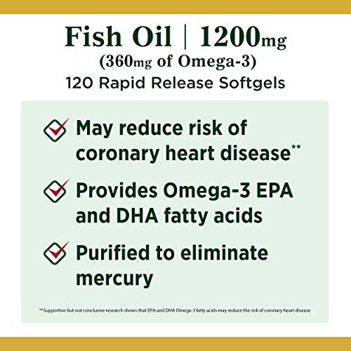 Nature's Bounty Omega-3 Fish Oil Softgels #TOP21