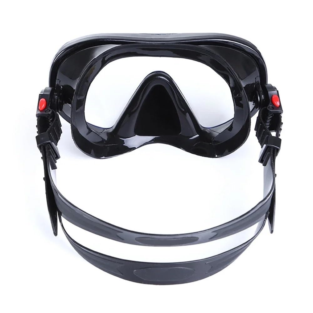 Masque Masque plongée Masque de plongée Transparent à Faible Volume pour Adulte avec Verre trempé pour apnée et plongée en apnée en Silicone Noir sous-Marin