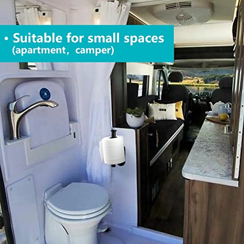 Vmvn Adhesive Toilet Paper Holder Stand,Tissue Holder For Bathroom,Toilet Paper Holders Black,Stainless Steel Toilet Roll Holder, Wall Mount #TOP6