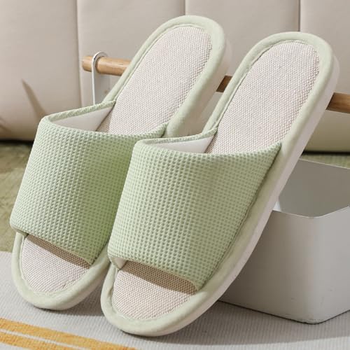 Women Slipper Soft Sole Open Toe House Slippers Memory Foam Slip On Bedroom Cozy Indoor Outdoor Home Slippers2