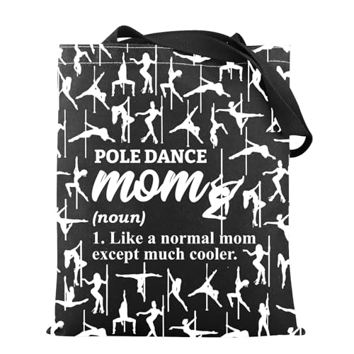 VAMSII Pole Dancing Mom �g�[�g�o�b�O �����p �_���X���T�C�^���M�t�g �_���X�C���X�g���N�^�[ �V�����_�[�o�b�O �|�[���_���T�[ �}�}�M�t�g, Poledancemomtote�B, ���_��