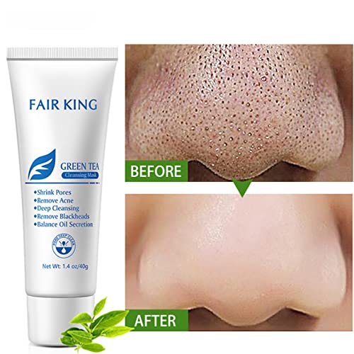 Kdawn Acne Face Mask Blackhead Remover Mask Green Tea Cleansing Mask To Remove Pimples Applicator Mask Deep Cleansing Facial Mask For Face Nose Blackhead Pores Acne, For All Skin Types #TOP3