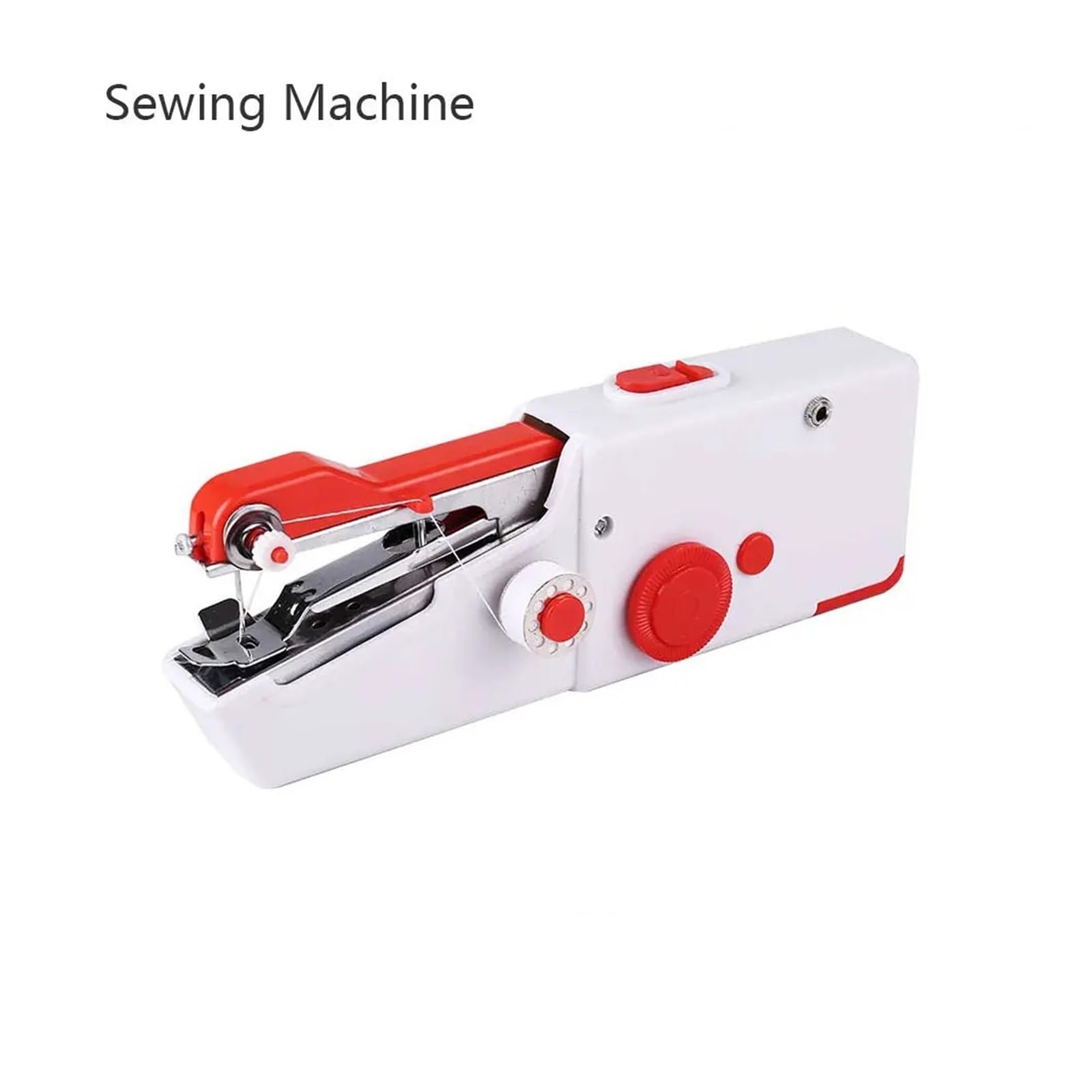 Ręczna Maszyna Do Szycia Mini Zestaw Robótek Ręcznych Przenośny Z Zestawem Nici Domowe Ręczne Elektryczne Narzędzie DIY Ubrań Bezpieczne I Wygodne(Machine+power adapter)