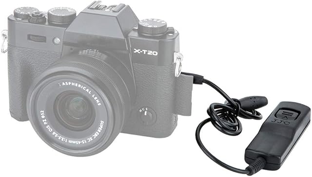 JJC Shutter Release Cable Remote Release for Fujifilm X-T5 X-T4 X-T3 X-T2 X-H2 X-H2S X-H1 X-T30 X-T30II X-T20 X-T100 X-A5 X100V X100F GFX100S GFX50R etc. Cameras Replaces Fujifilm RR-100 Release Cable