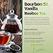 English Tea Store Bourbon St Vanilla Rooibos Caffeine Free Loose Leaf Tea Pouches - 16oz | Smooth South African Rooibos with Sweet Vanilla & Cinnamon Spice | Enjoy Hot Iced or as Rooibos Latte