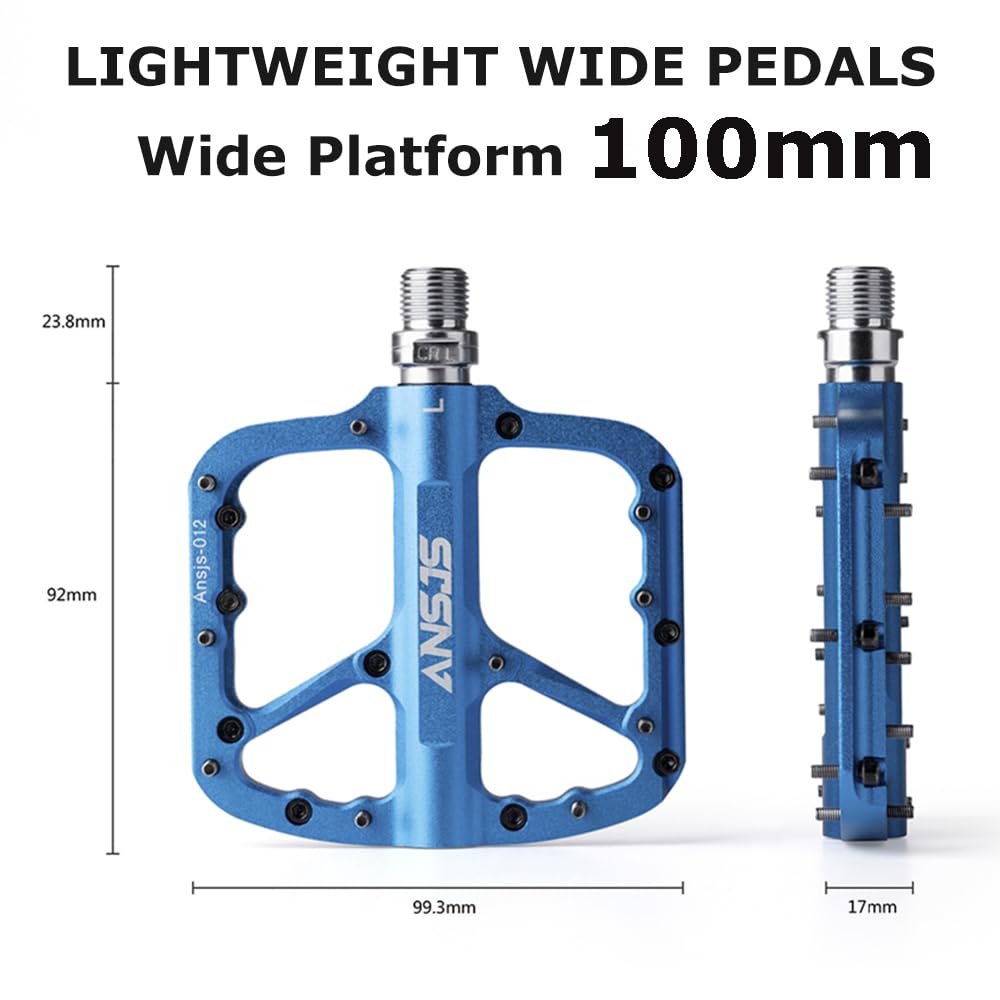 Pedali Per Mountain Bike ANSJS - Doppia Funzione Con Clip SPD E Piattaforma, In Alluminio - Foto 8