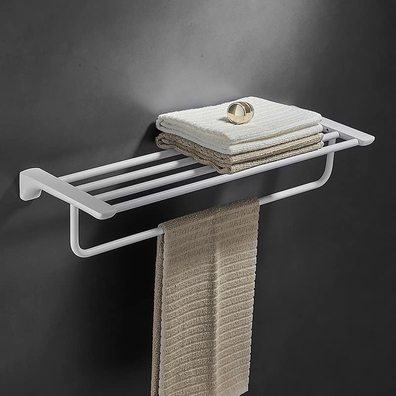 Porte-serviettes double en acier inoxydable 50 cm pour salle de bain - 8