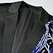 Men Black Sequin Shiny Prom Suit Jacket One Button Slim Fit Sport Coats and Blazers Tuxedo for Wedding Banquet