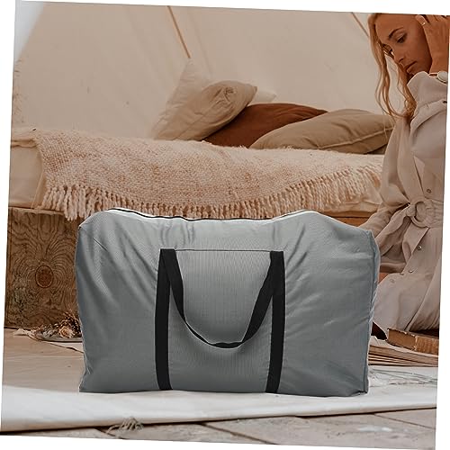 Thickened Oxford Storage Bag Large Capacity Moving and Travel Tote for Clothes Durable Handbag for Home Hotel and Organization Grey3