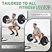 Fitvids Olympic Cast Iron 2-Inch Weight Plate for Strength Training & Weightlifting, Multiple Weights Available, 25LB (Pair)
