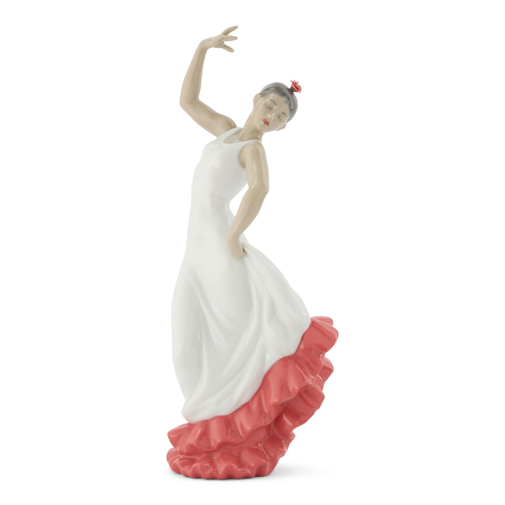 Amazon.com: NAO Spanish Art (White-Red). Porcelain Flamenco Figure