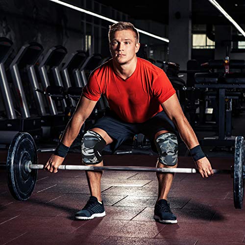 Image of Knee Sleeves (1 Pair), 7mm Compression Knee Braces for Squats,Weightlifting,Powerlifting,Cross Training for Men & Women (Small)