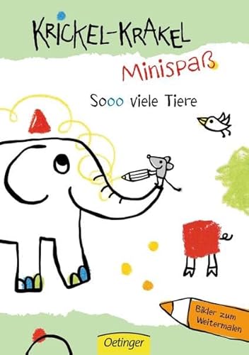 Krickel-Krakel-Minispaß: So viele Tiere! Bilder zum Weitermalen