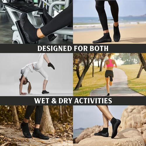 Barefoot Flex Minimalist Water Socks for Men & Women - Flexible Quick-Dry Barefoot Shoes for Yoga, Pilates, Beach, Pool, Boat - Lightweight Non-Slip Sports Footwear with Zero Drop Design 5