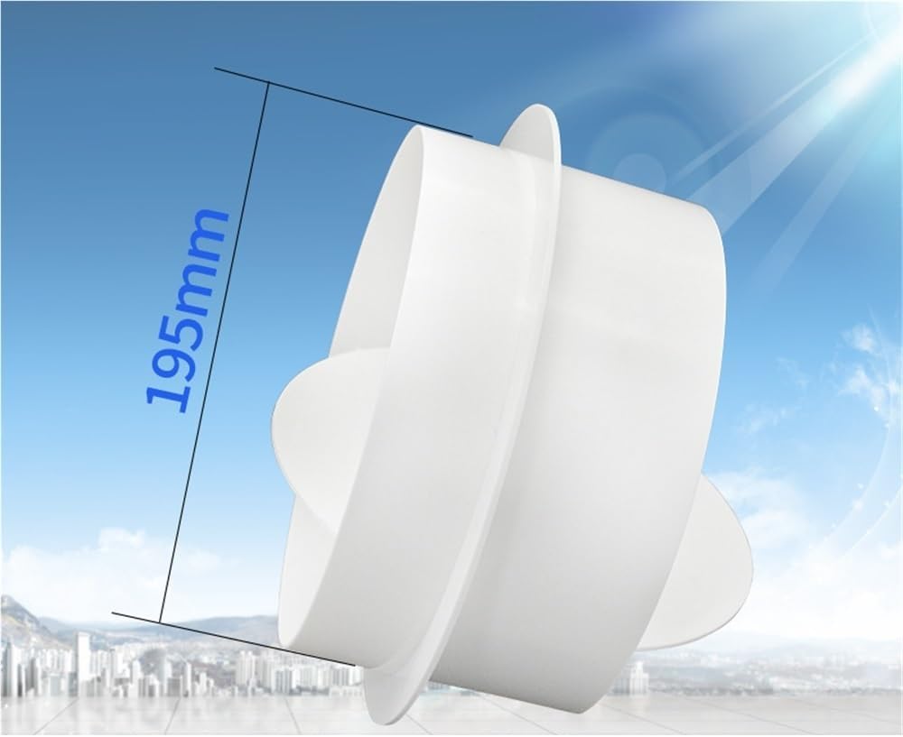 Round PVC pipe exhaust one-way valve anti-odor valve pipe check valve abs bathroom ventilation fan check valve(Connecting hose φ200mm)