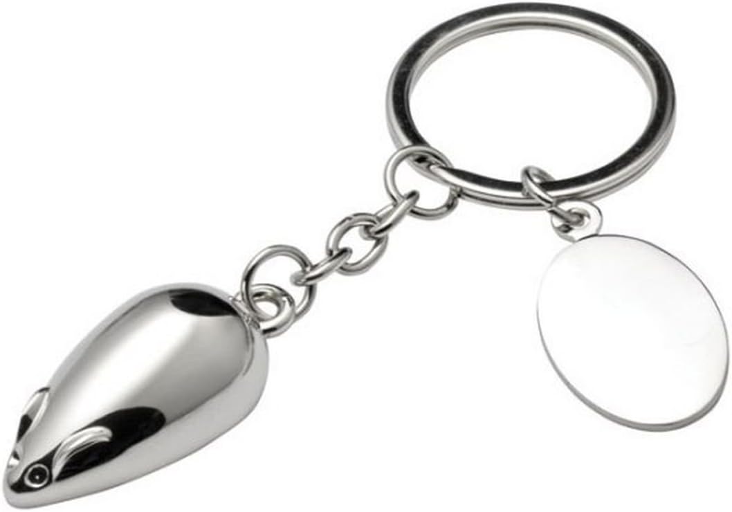 Ten Keychain Mouse cod.EL7621 cm 10x3,5x2h by Varotto & Co, Grey