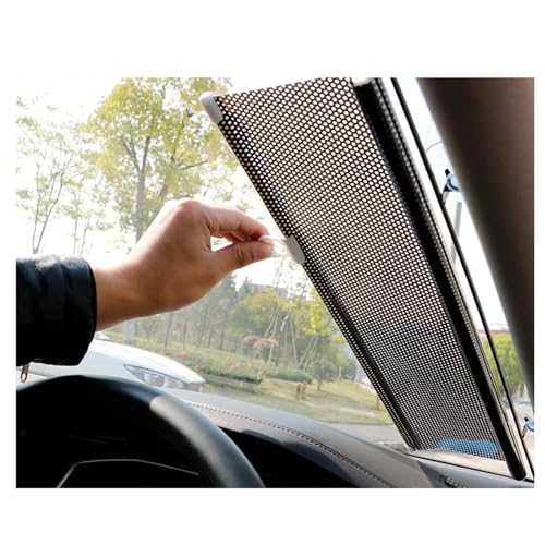Auto Sunshade, Retractable Car Auto Window Sun Shade, Windshield Roller Blind,Retractable Car Window Shade,Window Rlel Sunshade for Car Room,Screen Privacy Blockout,W50*H125cm/W19.68*H49.21in