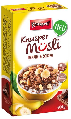 Knusperli - Knusper Müsli Banane & Schokolade - 600g : Amazon.de ...