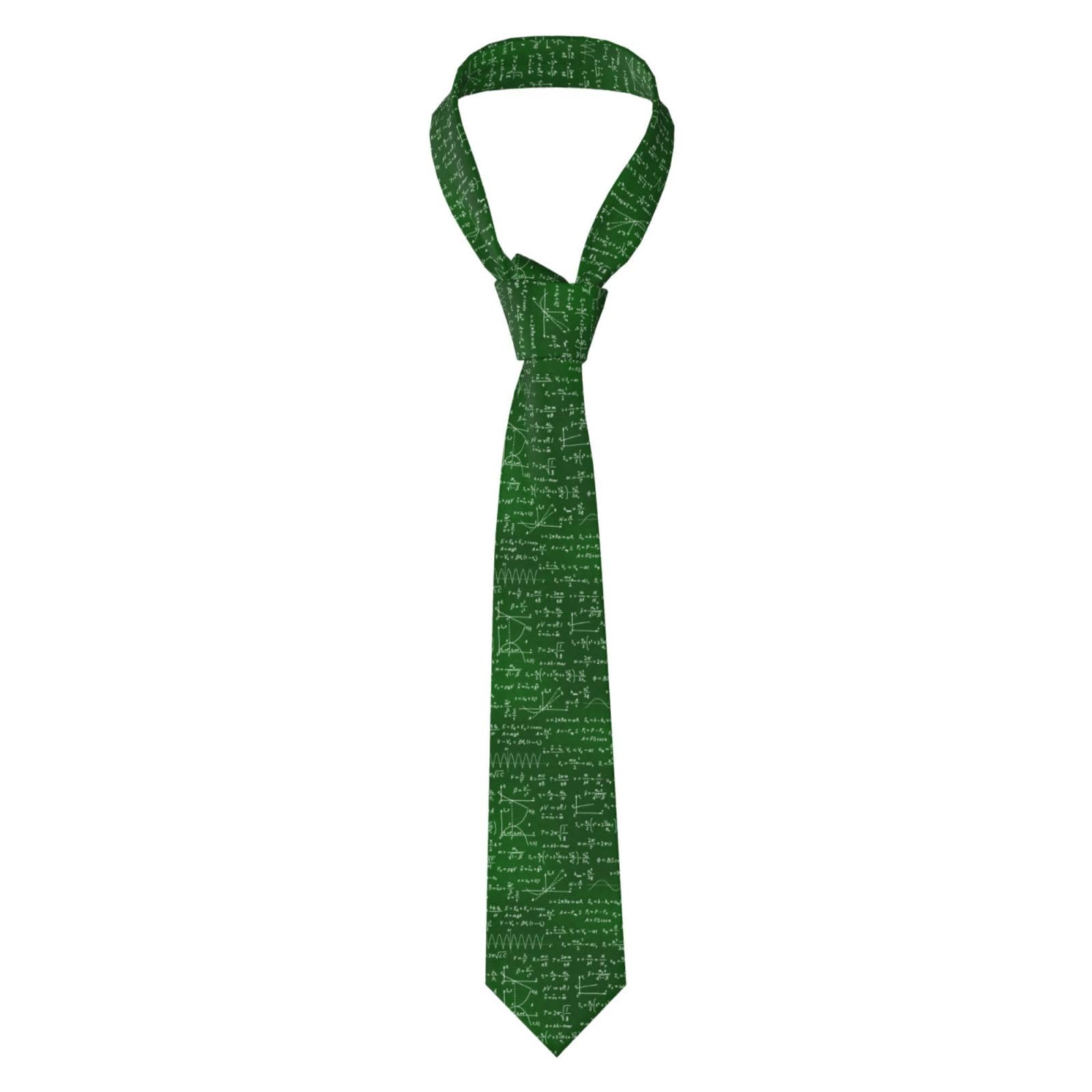 Yofien Unisex As Picture Math Equations Formulas, Neckties Mens Ties Polyester Novelty Skinny Tie