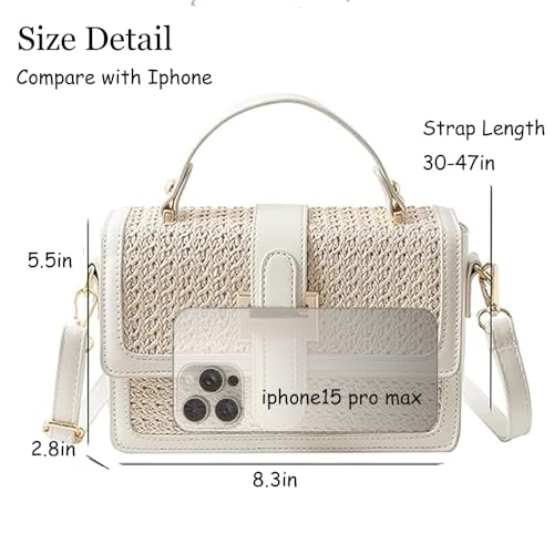Image of 2025 Crossbody Purses Shoulder Bag for Women, PU Leather Top Handle Handbags, Vintage Hobo Tote Clutch with Removable Straps