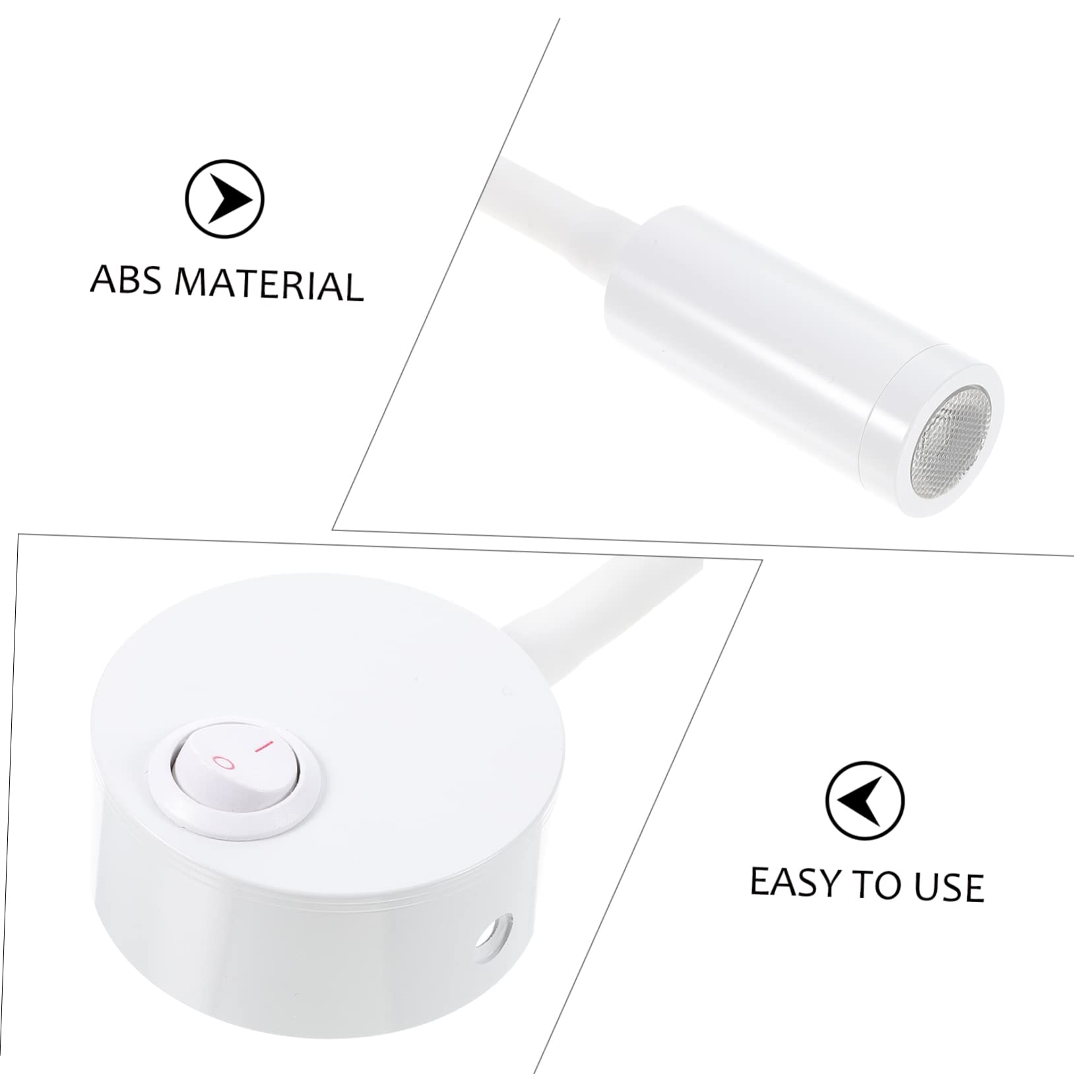 Cabilock Led Reading Light Clamp Bed Rechargeable Bedside for Bedroom Reading Lamp for Bed