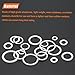 HELIFOUNER 100 Pieces M12x18x1.5mm Automotive Drain Plug Gaskets, Oil Crush Washers, Aluminum Flat Washers, Inner Diameter 12mm, Outer Diameter 18mm, Thickness 1.5mm